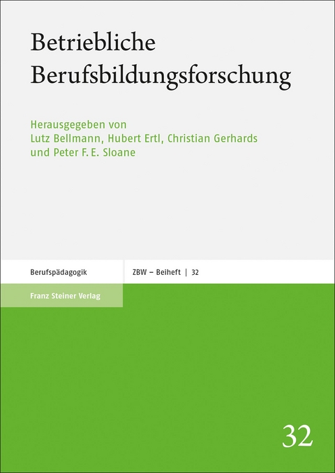 Betriebliche Berufsbildungsforschung - 