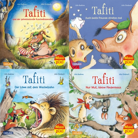 Maxi-Pixi-4er-Set 93: Abenteuer mit Tafiti (4x1 Exemplar) - Julia Boehme