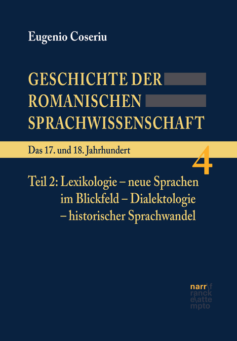 Geschichte der romanischen Sprachwissenschaft - Eugenio Coseriu