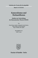 Kameralismus und Merkantilismus. - 