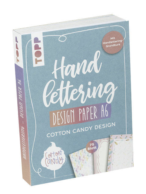 Handlettering Design Paper Block Cotton Candy A6 - Ludmila Blum