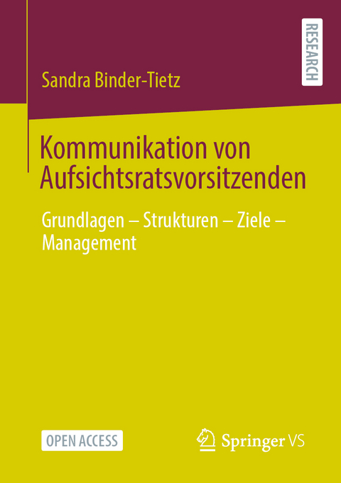 Kommunikation von Aufsichtsratsvorsitzenden - Sandra Binder-Tietz