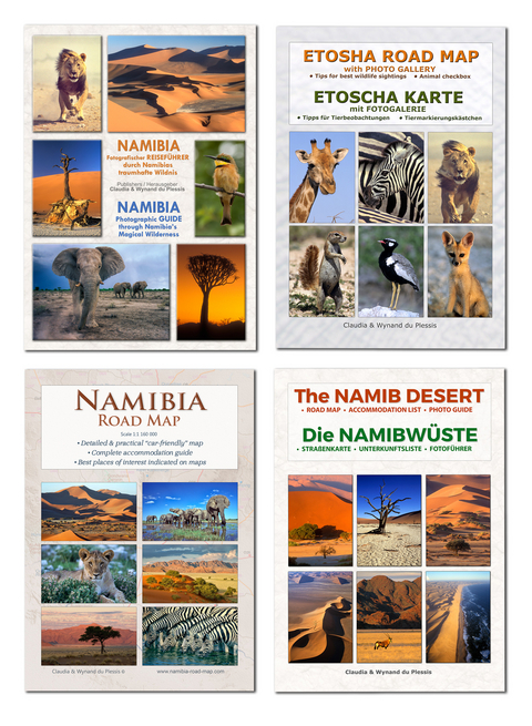 Das komplette Kartenset NAMIBIA Plus (4-teilig) - 