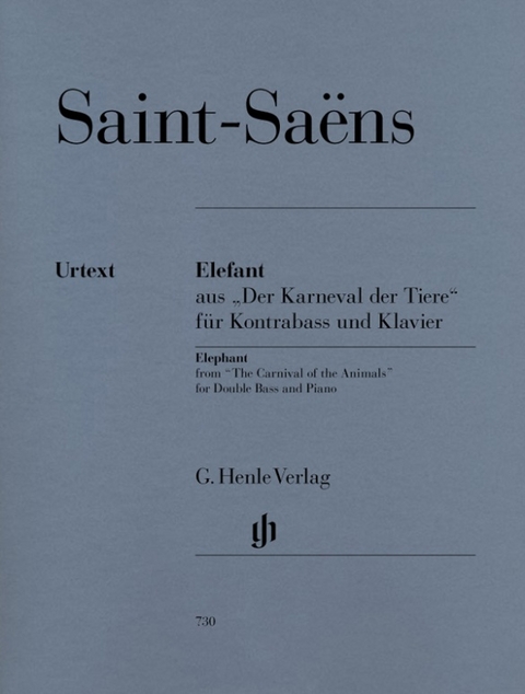 Camille Saint-Saëns - Elefant aus „Der Karneval der Tiere“ für Kontrabass und Klavier - 