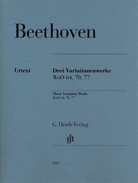 Ludwig van Beethoven - 3 Variationenwerke WoO 64, 70, 77 - 