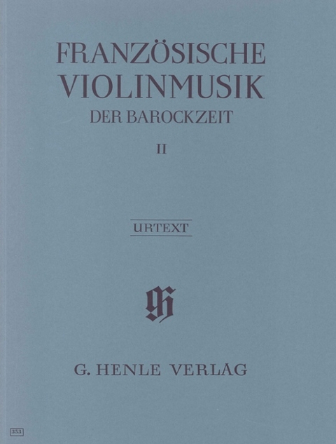 Französische Violinmusik der Barockzeit - Band II - 