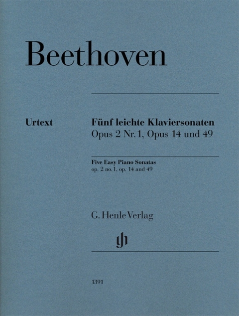 Ludwig van Beethoven - Fünf leichte Klaviersonaten - 