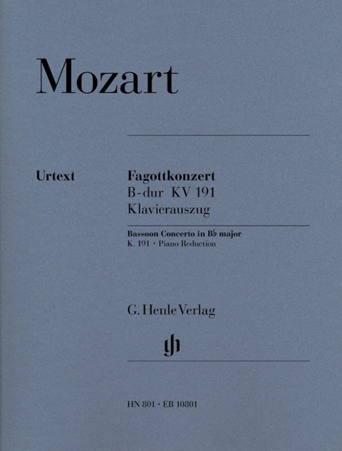 Wolfgang Amadeus Mozart - Fagottkonzert B-dur KV 191 - 