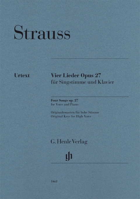 Richard Strauss - Vier Lieder op. 27 - 