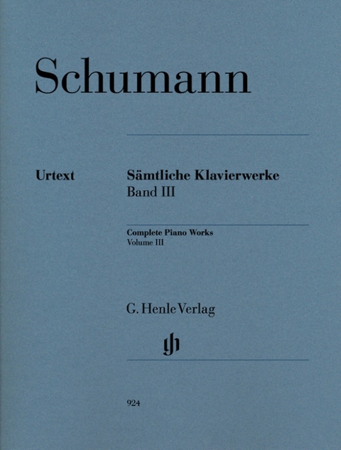 Robert Schumann - Sämtliche Klavierwerke, Band III - 