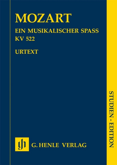 Wolfgang Amadeus Mozart - Ein musikalischer Spaß KV 522 für 2 Violinen, Viola, Basso und 2 Hörner in F - 