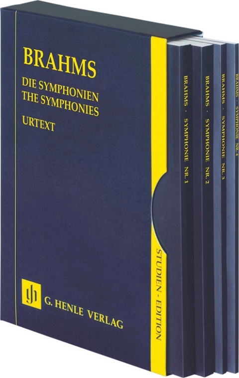 Johannes Brahms - Die Symphonien - 4 Bände im Schuber - 