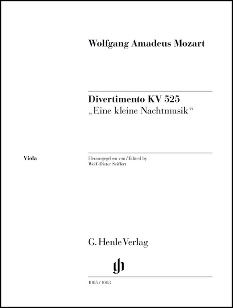 Wolfgang Amadeus Mozart - Divertimento „Eine kleine Nachtmusik“ KV 525 - 