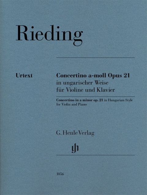 Oskar Rieding - Concertino in ungarischer Weise a-moll op. 21 - 