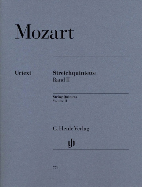 Wolfgang Amadeus Mozart - Streichquintette, Band II - 