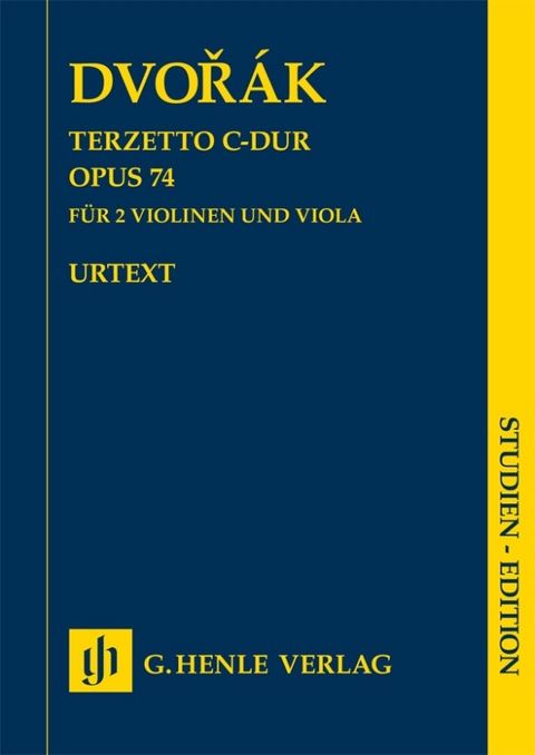 Antonín Dvorák - Terzetto C-dur op. 74 für zwei Violinen und Viola - 