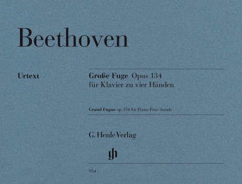 Ludwig van Beethoven - Große Fuge op. 134 für Klavier zu vier Händen - 