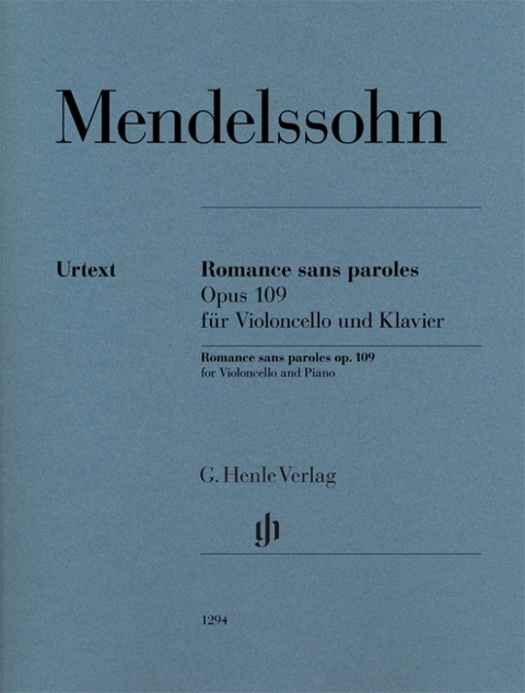 Felix Mendelssohn Bartholdy - Romance sans paroles op. 109 - 