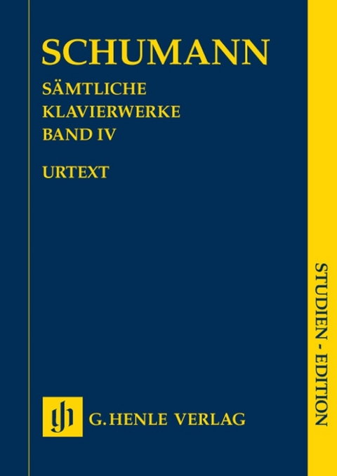 Robert Schumann - Sämtliche Klavierwerke, Band IV - 