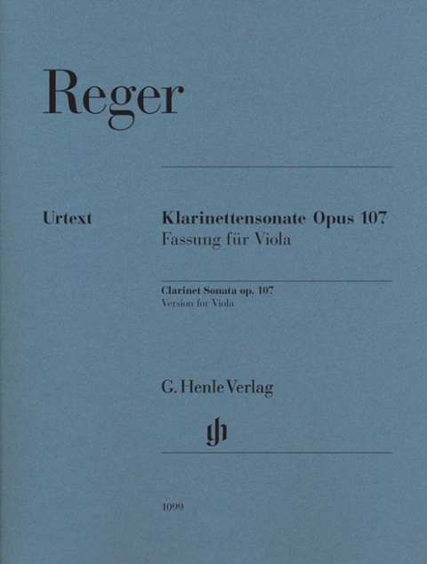 Max Reger - Klarinettensonate op. 107 - 