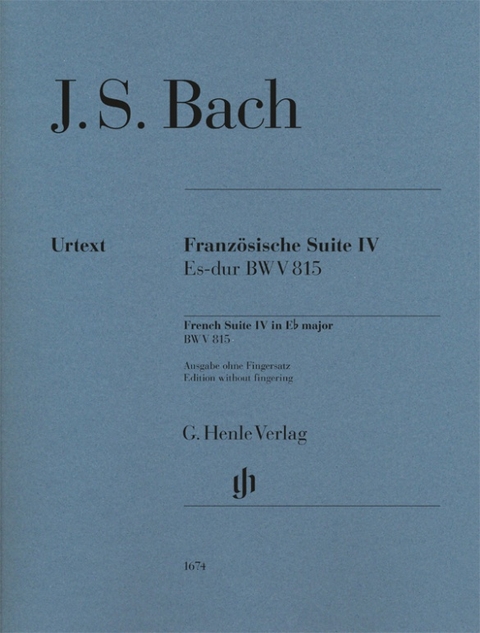 Johann Sebastian Bach - Französische Suite IV Es-dur BWV 815 - 