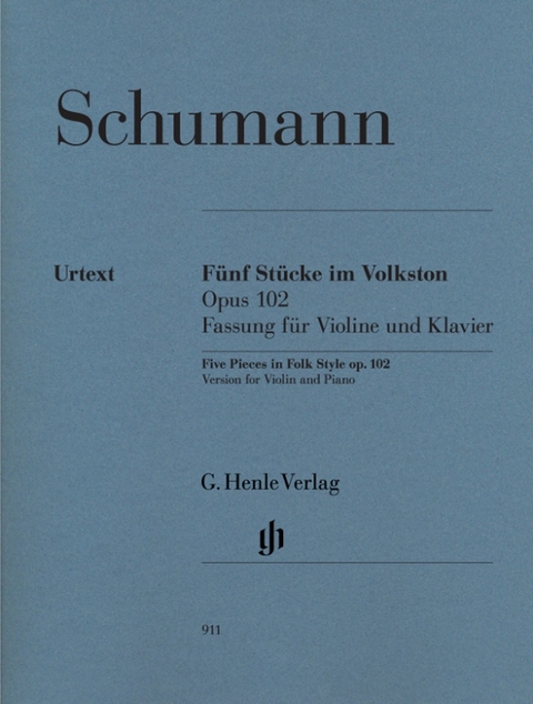 Robert Schumann - Fünf Stücke im Volkston op. 102 für Violoncello und Klavier - 