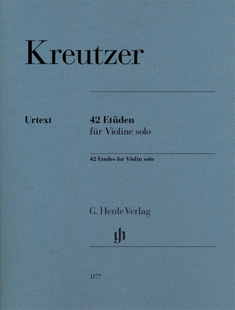 Rodolphe Kreutzer - 42 Etüden für Violine solo - 