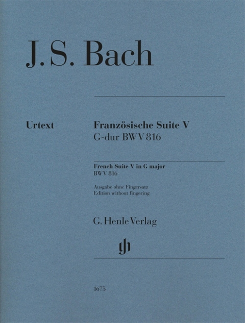 Johann Sebastian Bach - Französische Suite V G-dur BWV 816 - 