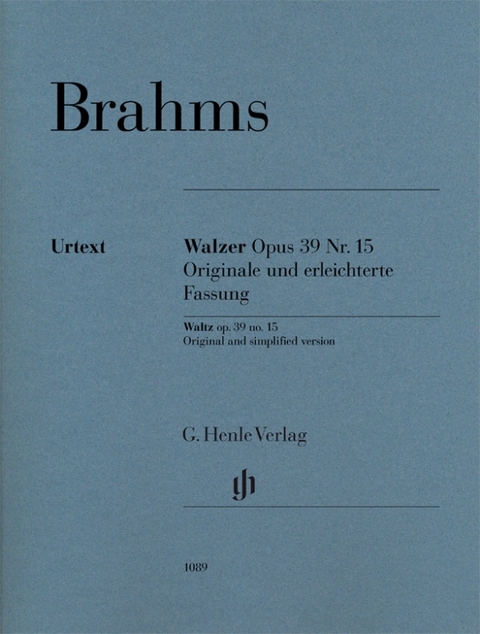 Johannes Brahms - Walzer op. 39 Nr. 15 - Originale und erleichterte Fassung - 