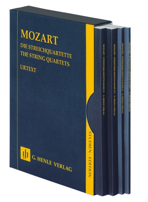 Wolfgang Amadeus Mozart - Die Streichquartette - 4 Bände im Schuber - 