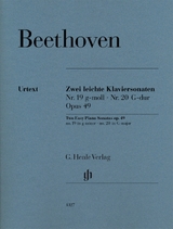 Ludwig van Beethoven - Zwei leichte Klaviersonaten Nr. 19 und Nr. 20 g-moll und G-dur op. 49 Nr. 1 und Nr. 2 - Beethoven, Ludwig van; Perahia, Murray; Gertsch, Norbert