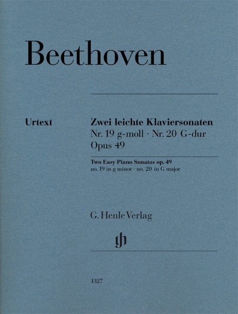 Ludwig van Beethoven - Zwei leichte Klaviersonaten Nr. 19 und Nr. 20 g-moll und G-dur op. 49 Nr. 1 und Nr. 2 - 