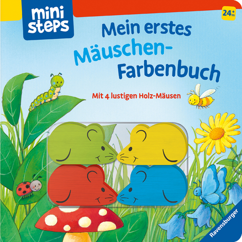 ministeps: Mein erstes Mäuschen-Farbenbuch - Sandra Grimm