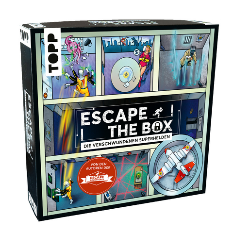 TOPP Escape The Box - Die verschwundenen Superhelden: Das ultimative Escape-Room-Erlebnis als Gesellschaftsspiel! - Simon Zimpfer, Beate von Lühmann