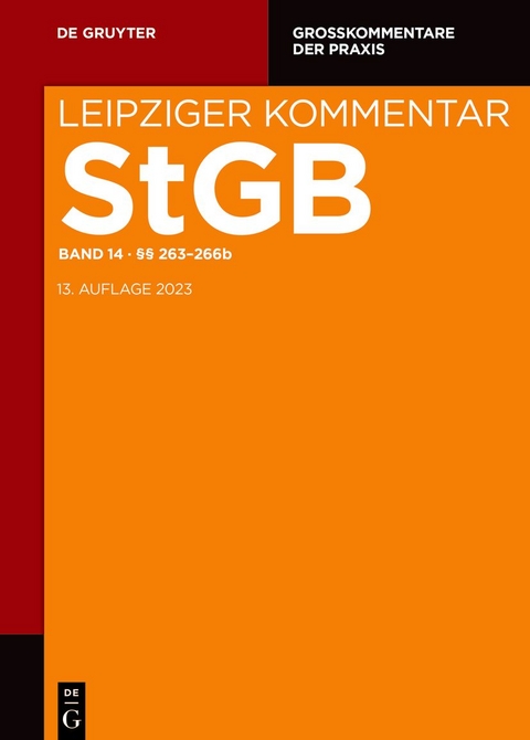 Strafgesetzbuch. Leipziger Kommentar / §§ 263-266b - 
