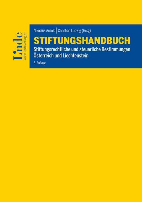 Stiftungshandbuch - Thomas Hosp, Nikolaus Arnold, Christian Ludwig