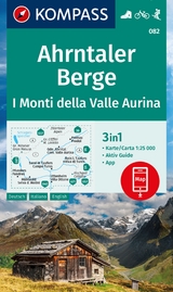 KOMPASS Wanderkarte 082 Ahrntaler Berge, I Monti della Valle Aurina 1:25.000