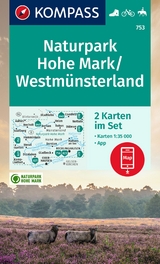 KOMPASS Wanderkarten-Set 753 Naturpark Hohe Mark / Westmünsterland (2 Karten) 1:35.000 - 