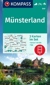 KOMPASS Wanderkarten-Set 849 Münsterland (3 Karten) 1:50.000