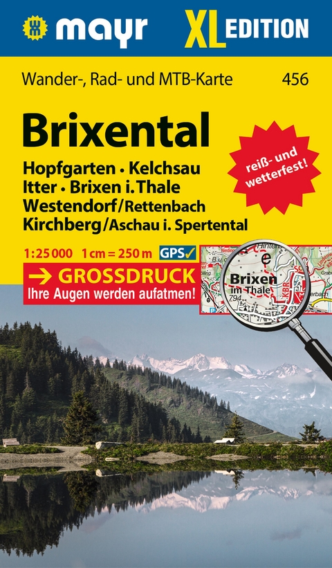 Mayr Wanderkarte Brixental XL 1:25.000