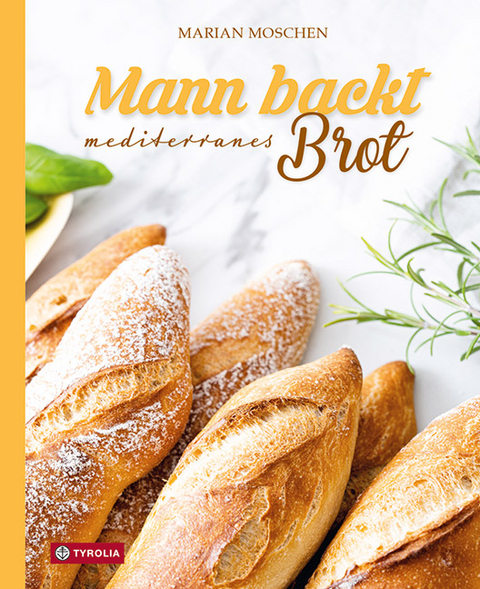 Mann backt mediterranes Brot - Marian Moschen