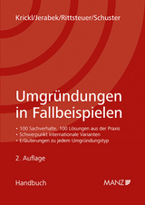 Umgründungen in Fallbeispielen - Rudolf Krickl, Richard Jerabek, Franz Rittsteuer, Ulrike Schuster