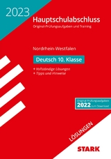 STARK Lösungen zu Original-Prüfungen und Training - Hauptschulabschluss 2023 - Deutsch - NRW - 