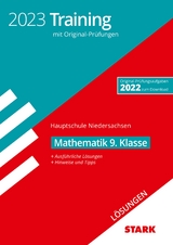 STARK Lösungen zu Original-Prüfungen und Training Hauptschule 2023 - Mathematik 9. Klasse - Niedersachsen - 