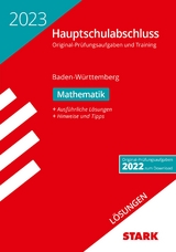 STARK Lösungen zu Original-Prüfungen und Training Hauptschulabschluss 2023 - Mathematik 9. Klasse - BaWü