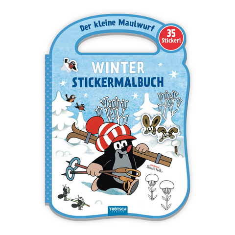 Trötsch Der kleine Maulwurf Winter-Stickermalbuch - 