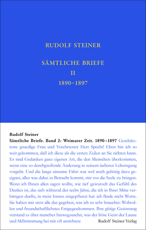 Sämtliche Briefe - Rudolf Steiner