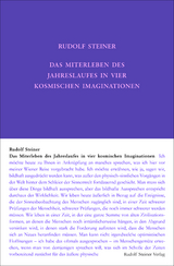 Das Miterleben des Jahreslaufes in vier kosmischen Imaginationen - Rudolf Steiner