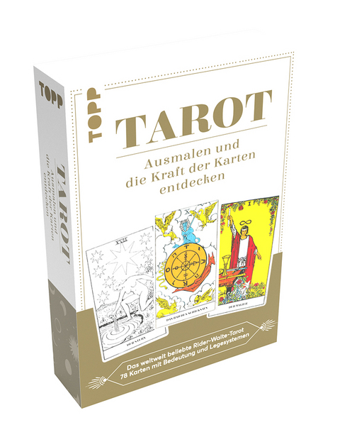 Tarot - Ausmalen und die Kraft der Karten entdecken. Im weltweit beliebten Rider-Waite-Design -  Frechverlag
