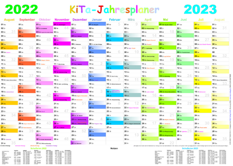 Kita-Jahresplaner 2022/2023